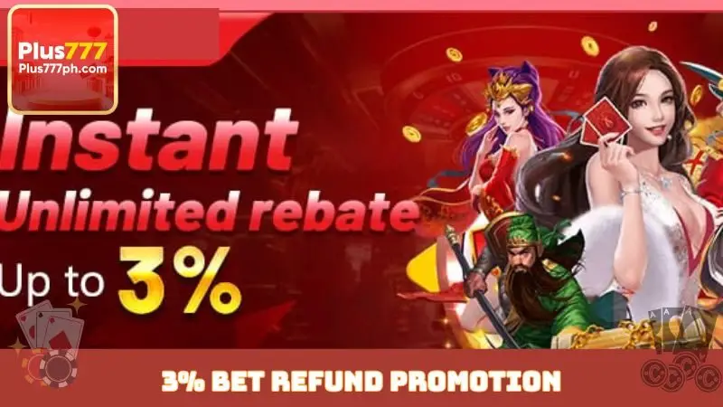 3% bet refund promotion