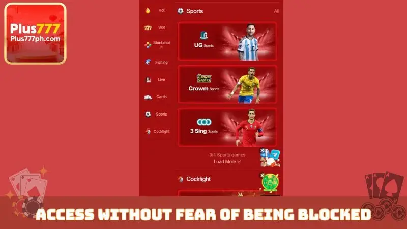 Access the app without worrying about being blocked