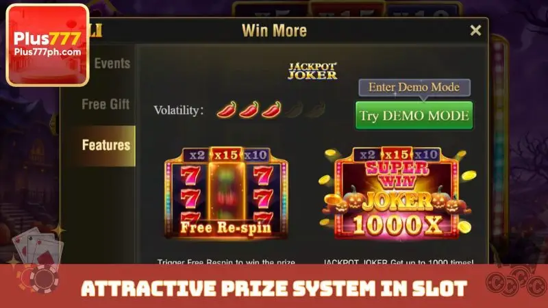 Attractive prize system in slot