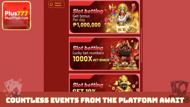 Countless events from the platform await