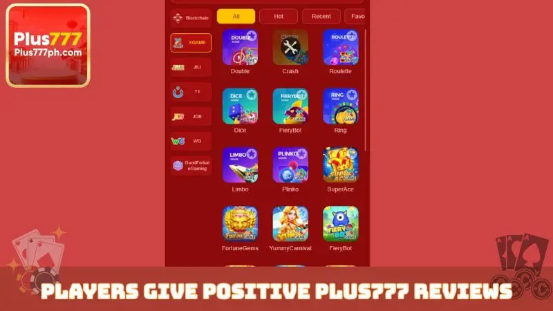 Players give positive Plus777 reviews