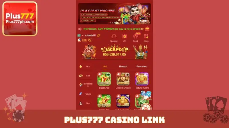 Plus777 Casino Link