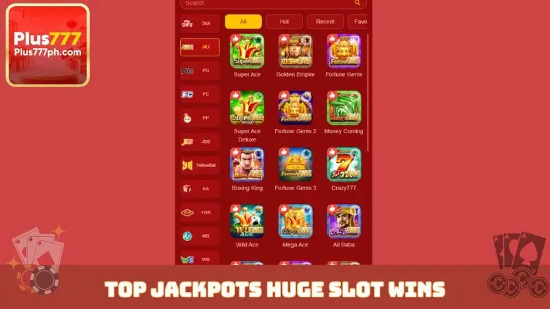 Top jackpots huge slot wins