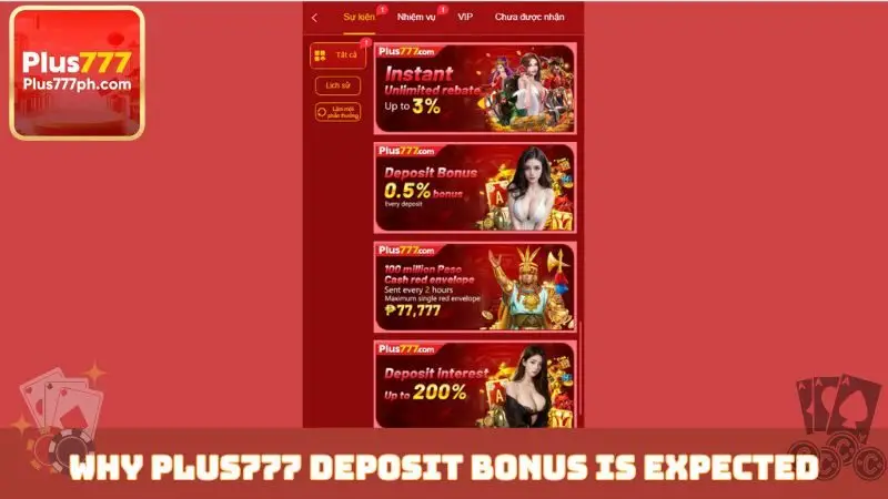 Why Plus777 deposit bonus is expected