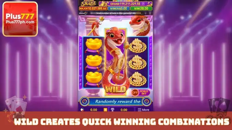 Wild helps create quick winning combinations